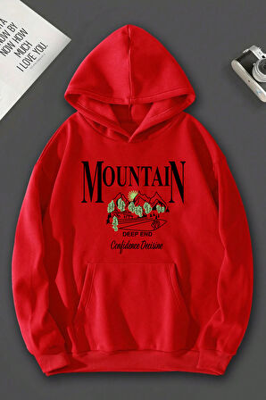 Uyguntarz Unisex Montain Baskılı Sweatshirt