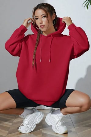 Unisex Oversize Fructification Baskılı Sweatshirt