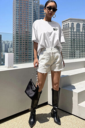 Uyguntarz Unisex Cherish Time Effect Dream Baskılı Tasarım Tshirt