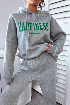 Unisex Happiness Baskılı Eşofman Takımı