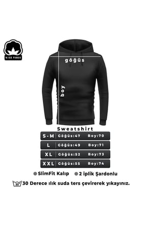 Unisex Just Baskılı Bisiklet Yaka Sweatshirt