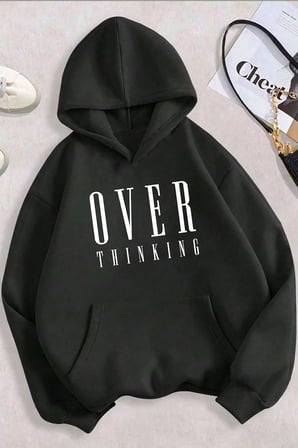 Unisex Just Baskılı Bisiklet Yaka Sweatshirt