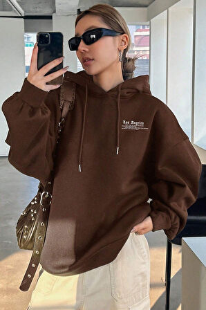 Uyguntarz Los Angles Baskılı Sweatshirt