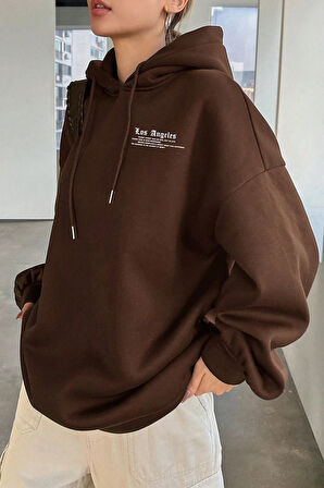 Uyguntarz Los Angles Baskılı Sweatshirt