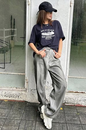 Unisex Age Of Steam Baskılı Tasarım Tshirt
