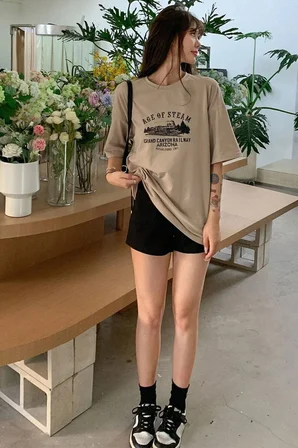 Age Of Steam Baskılı Tasarım Tshirt