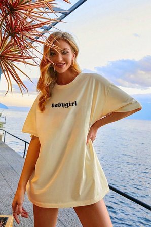Unisex Babygirl Baskılı Tasarım Tshirt