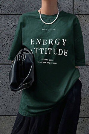 Uyguntarz Unisex Energy Baskılı Tasarım Tshirt