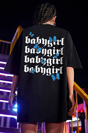 Unisex Babygirl Baskılı Tasarım Tshirt