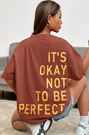 Uyguntarz Unisex It's Okay Baskılı Tasarım Tshirt