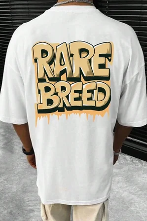 Unisex Rare Breed Baskılı Tasarım Tshirt