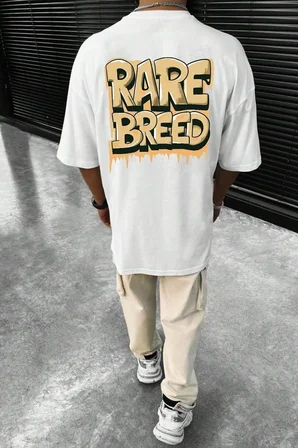 Unisex Rare Breed Baskılı Tasarım Tshirt