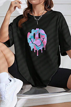Uyguntarz Unisex Smile Baskılı Tasarım Tshirt