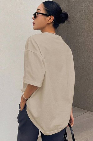 Unisex KeepGoing Baskılı Tasarım Tshirt