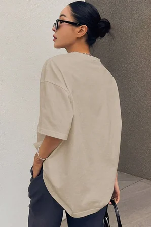 Unisex KeepGoing Baskılı Tasarım Tshirt