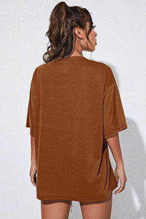 Uyguntarz Unisex Brooklyn Baskılı Tasarım Tshirt