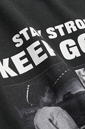 Uyguntarz Unisex KeepGoing Baskılı Tasarım Tshirt
