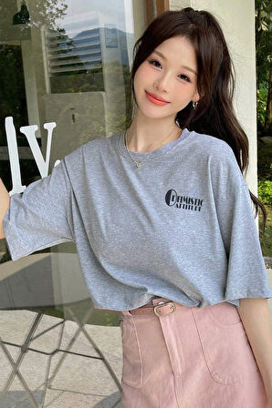 Uyguntarz Unisex Optimistic Baskılı Tasarım Tshirt