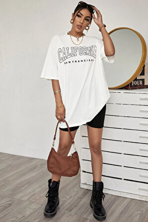 Uyguntarz Unisex California Baskılı Tasarım Tshirt