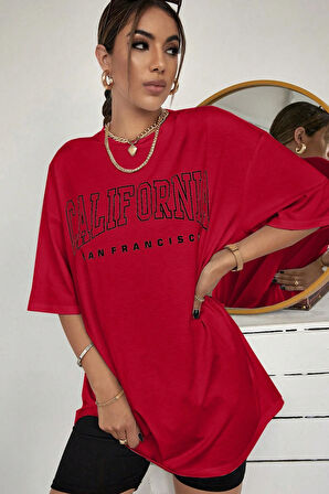 Uyguntarz Unisex California Baskılı Tasarım Tshirt