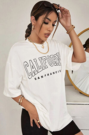 Uyguntarz Unisex California Baskılı Tasarım Tshirt