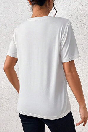 Uyguntarz Unisex Make Up Siluet Baskılı Tasarım Tshirt