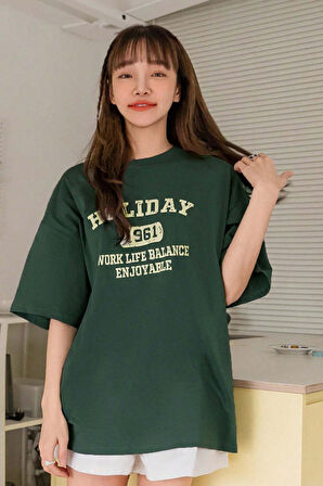Uyguntarz Unisex Holiday Baskılı Tasarım Tshirt