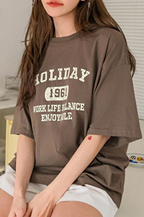 Uyguntarz Unisex Holiday Baskılı Tasarım Tshirt