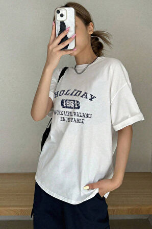 Uyguntarz Unisex Holiday Baskılı Tasarım Tshirt