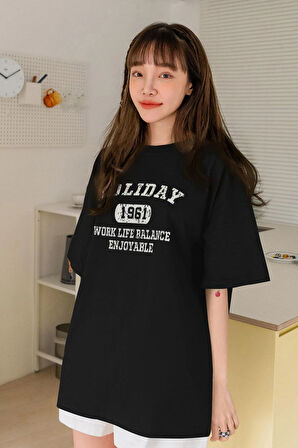 Uyguntarz Unisex Holiday Baskılı Tasarım Tshirt