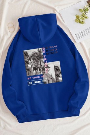 Be True Of Baskılı Sweatshirt