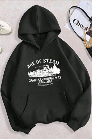 Uyguntarz Age Of Steam Baskılı Sweatshirt