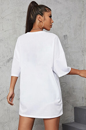 Uyguntarz Unisex Malibu Baskılı Tasarım Tshirt