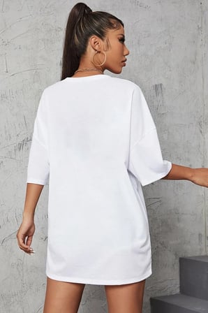 Unisex Malibu Baskılı Tasarım Tshirt