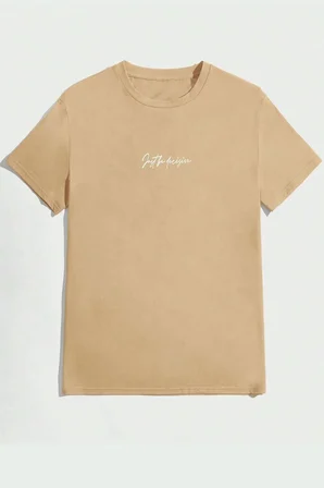 Unisex Chalenge Sırt Baskılı Tasarım Tshirt