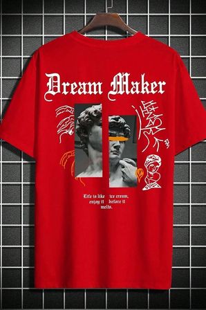 Unisex Dream Maker Baskılı Tasarım Tshirt