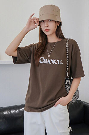 Uyguntarz Unisex Chance Baskılı Tasarım Tshirt