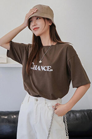 Uyguntarz Unisex Chance Baskılı Tasarım Tshirt