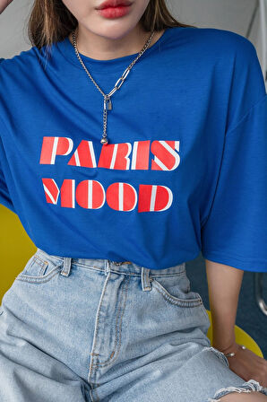 Uyguntarz Unisex Paris Mood Baskılı Tasarım Tshirt