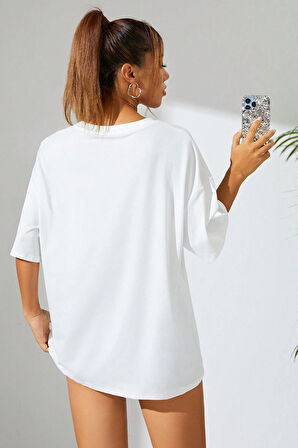 Uyguntarz Unisex Houston Baskılı Tasarım Tshirt