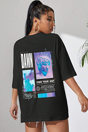 Uyguntarz Unisex Find Your Way Baskılı Tasarım Tshirt