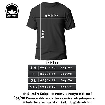 Unisex Find Your Way Baskılı Tasarım Tshirt