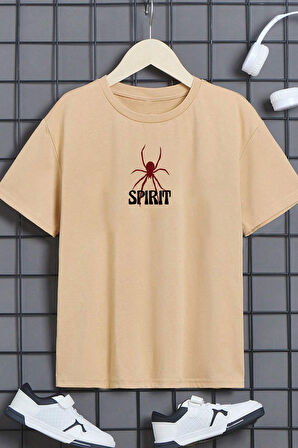 Uyguntarz Çocuk Spirit Baskılı Pamuklu Tshirt