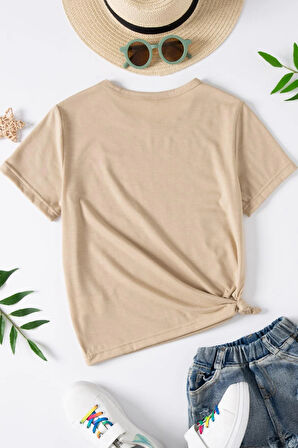 Uyguntarz Çocuk Kafadar Ayılar Baskılı Pamuklu Tshirt