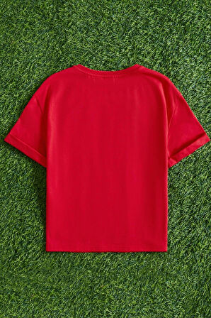 Çocuk Kalp Baskılı Pamuklu Tshirt