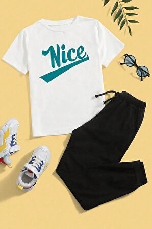 Uyguntarz Çocuk Nice Panda Alt - Üst Eşofman Takımı : Unisex