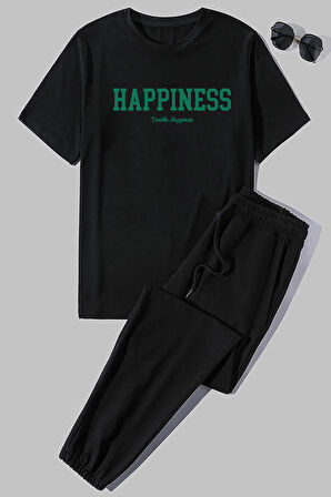 Uyguntarz Unisex  Happines 2'li Eşofman Takımı