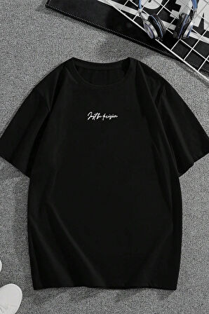 Uyguntarz Unisex Chalenge Sırt Baskılı Tasarım Tshirt