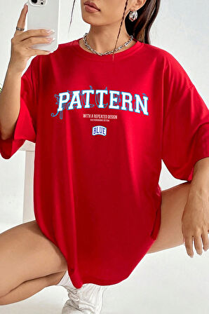Uyguntarz Unisex Pattern Blue Baskılı Tasarım Tshirt