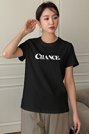 Uyguntarz Unisex Chance Baskılı Tasarım Tshirt
